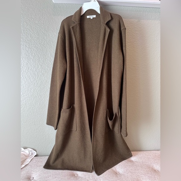 Madewell Camden Sweater Coat Open Front Size Medium - Picture 5 of 15